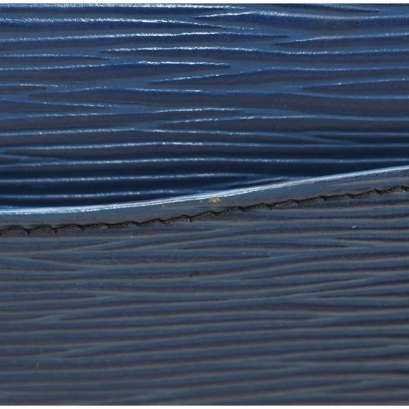 Authentic Louis Vuitton Epi Montaigne 27 Clutch Hand Bag Blue - Picture 13 of 14